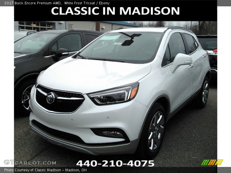 White Frost Tricoat / Ebony 2017 Buick Encore Premium AWD