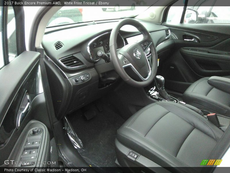 White Frost Tricoat / Ebony 2017 Buick Encore Premium AWD