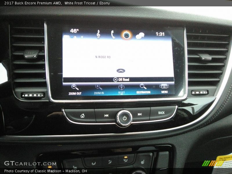 White Frost Tricoat / Ebony 2017 Buick Encore Premium AWD