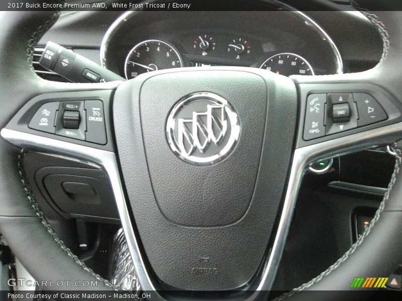 White Frost Tricoat / Ebony 2017 Buick Encore Premium AWD