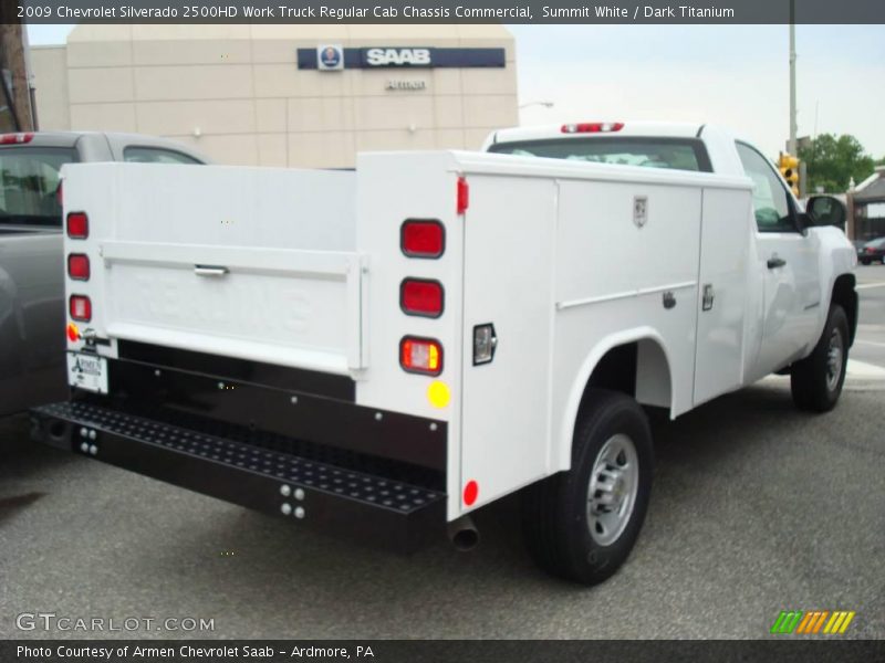 Summit White / Dark Titanium 2009 Chevrolet Silverado 2500HD Work Truck Regular Cab Chassis Commercial