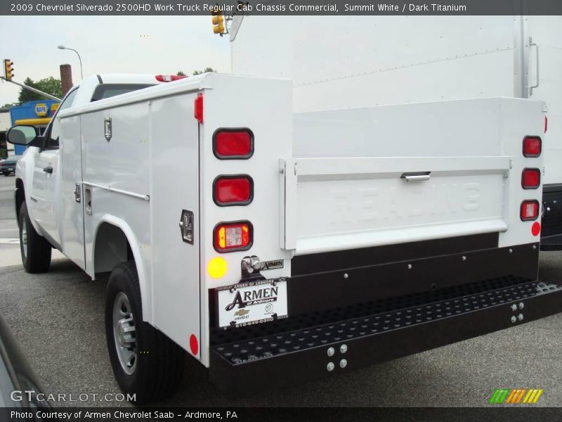 Summit White / Dark Titanium 2009 Chevrolet Silverado 2500HD Work Truck Regular Cab Chassis Commercial