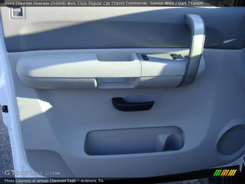 Summit White / Dark Titanium 2009 Chevrolet Silverado 2500HD Work Truck Regular Cab Chassis Commercial