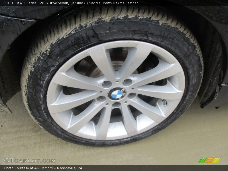 Jet Black / Saddle Brown Dakota Leather 2011 BMW 3 Series 328i xDrive Sedan