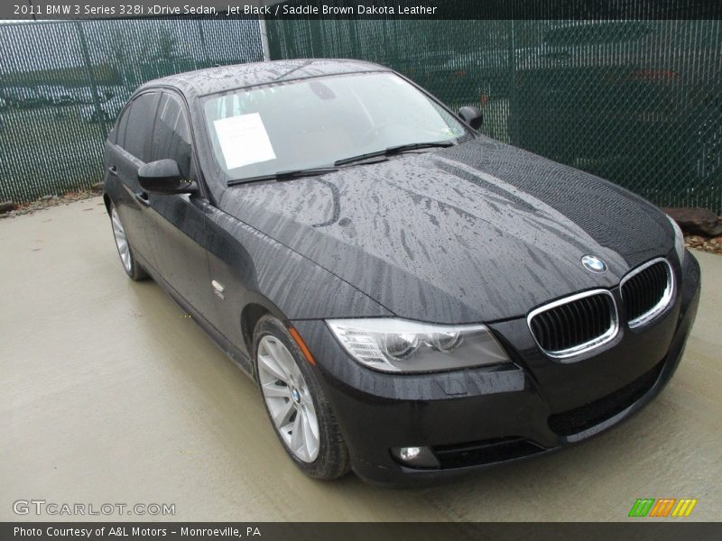 Jet Black / Saddle Brown Dakota Leather 2011 BMW 3 Series 328i xDrive Sedan
