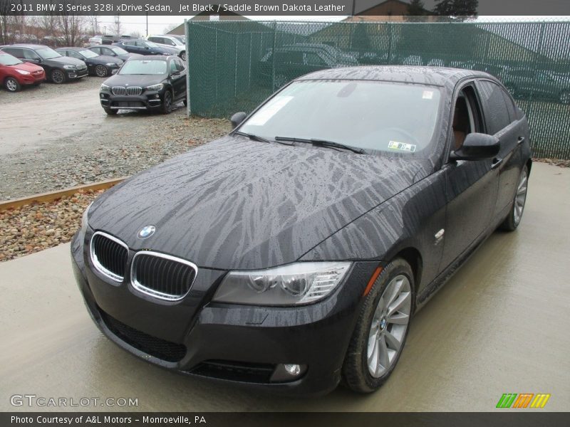 Jet Black / Saddle Brown Dakota Leather 2011 BMW 3 Series 328i xDrive Sedan