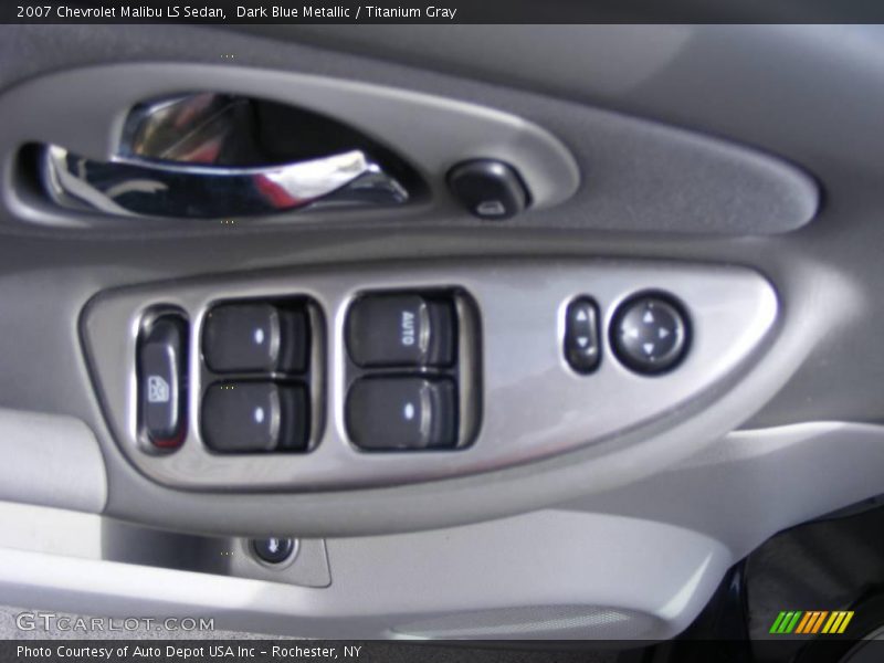 Dark Blue Metallic / Titanium Gray 2007 Chevrolet Malibu LS Sedan