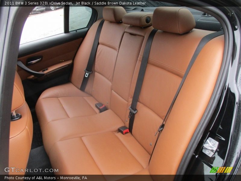 Jet Black / Saddle Brown Dakota Leather 2011 BMW 3 Series 328i xDrive Sedan
