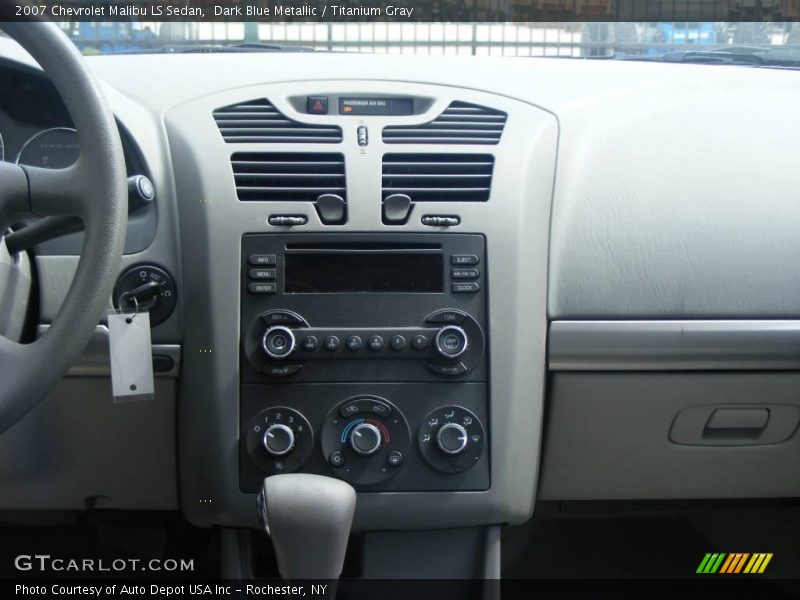Dark Blue Metallic / Titanium Gray 2007 Chevrolet Malibu LS Sedan