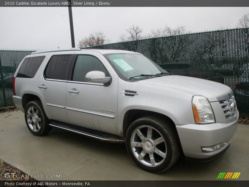 Silver Lining / Ebony 2010 Cadillac Escalade Luxury AWD