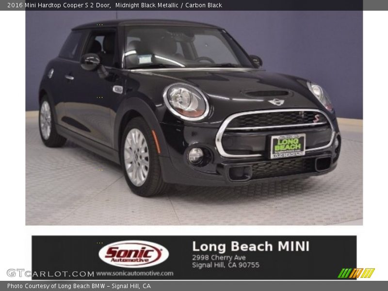 Midnight Black Metallic / Carbon Black 2016 Mini Hardtop Cooper S 2 Door