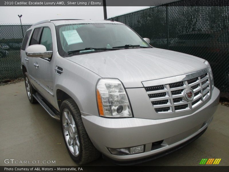 Silver Lining / Ebony 2010 Cadillac Escalade Luxury AWD