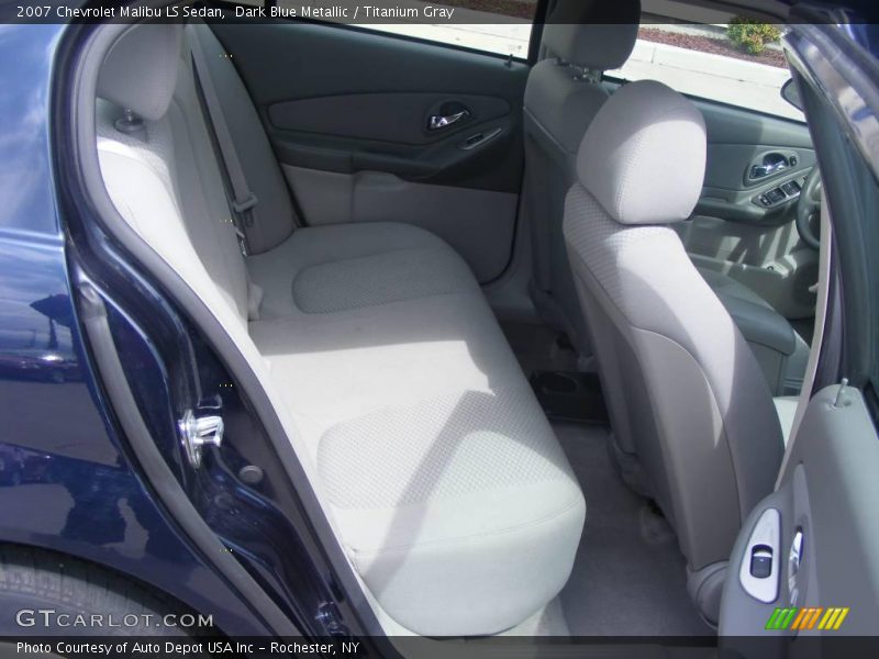 Dark Blue Metallic / Titanium Gray 2007 Chevrolet Malibu LS Sedan