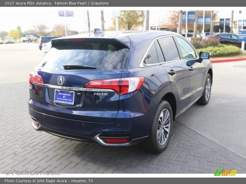 Fathom Blue Pearl / Graystone 2017 Acura RDX Advance