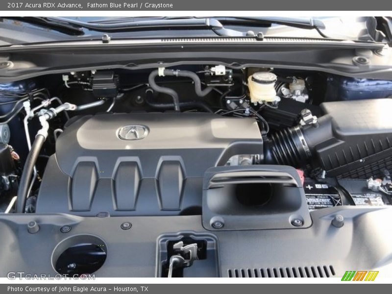 Fathom Blue Pearl / Graystone 2017 Acura RDX Advance