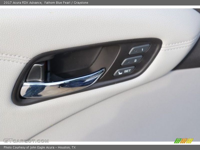 Fathom Blue Pearl / Graystone 2017 Acura RDX Advance