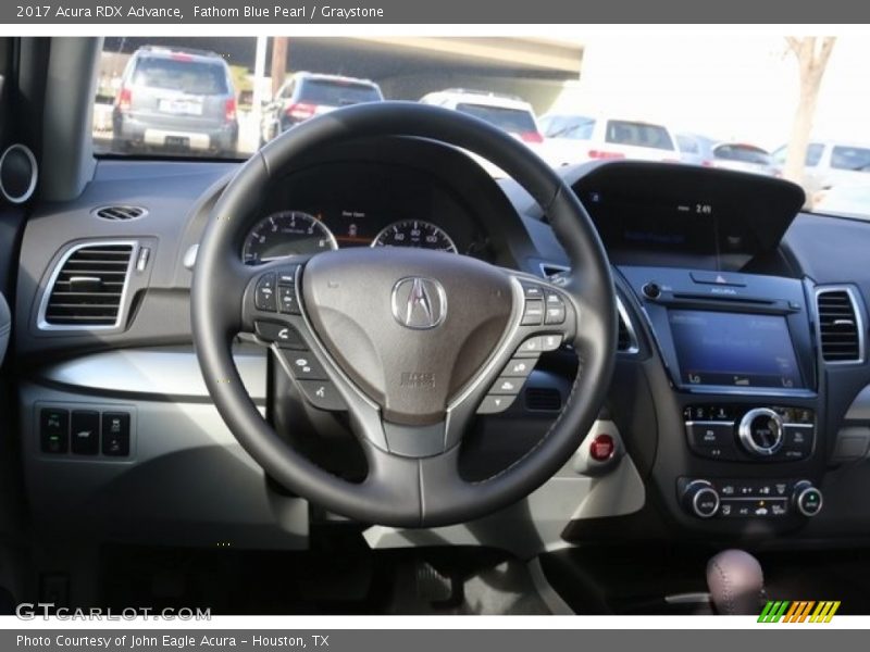 Fathom Blue Pearl / Graystone 2017 Acura RDX Advance