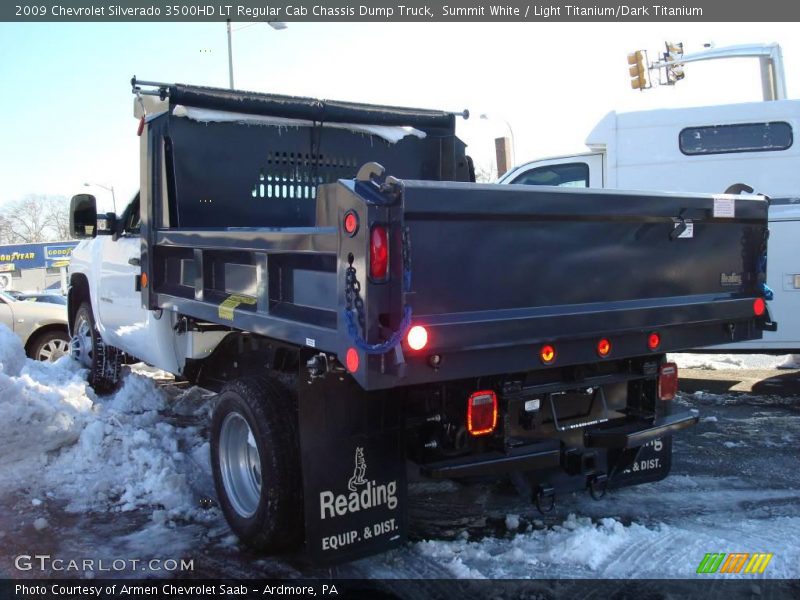 Summit White / Light Titanium/Dark Titanium 2009 Chevrolet Silverado 3500HD LT Regular Cab Chassis Dump Truck