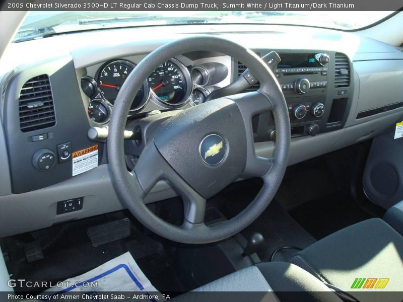 Summit White / Light Titanium/Dark Titanium 2009 Chevrolet Silverado 3500HD LT Regular Cab Chassis Dump Truck