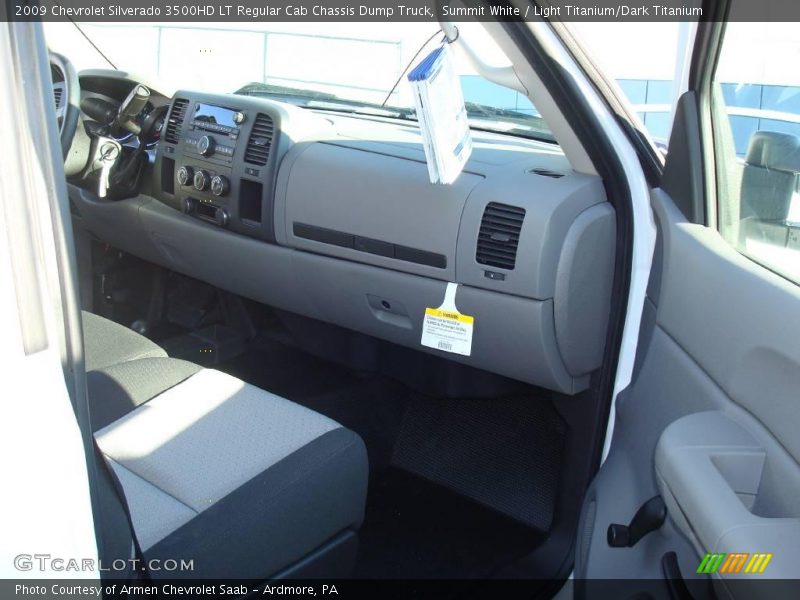 Summit White / Light Titanium/Dark Titanium 2009 Chevrolet Silverado 3500HD LT Regular Cab Chassis Dump Truck