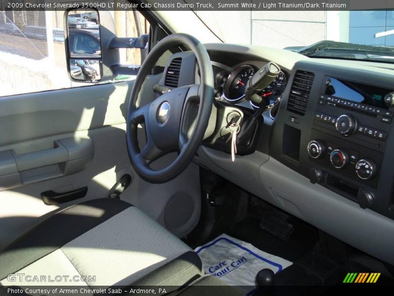 Summit White / Light Titanium/Dark Titanium 2009 Chevrolet Silverado 3500HD LT Regular Cab Chassis Dump Truck