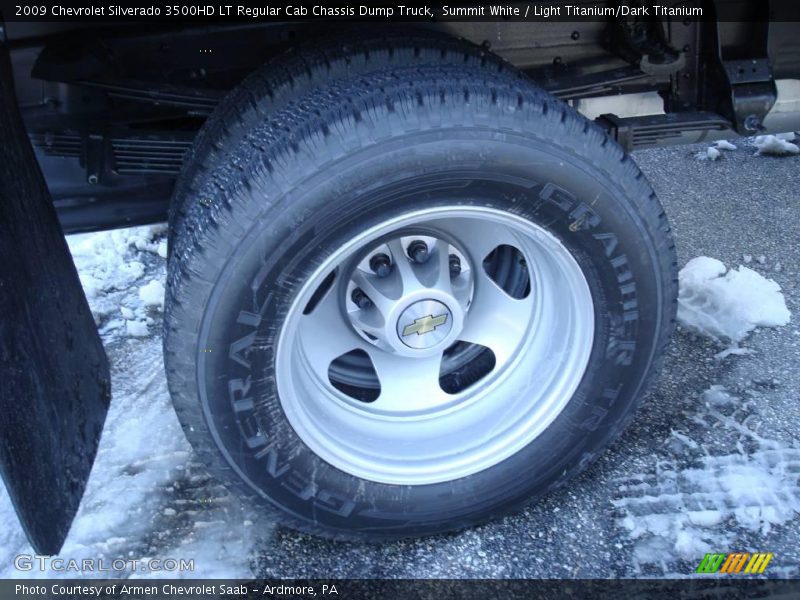 Summit White / Light Titanium/Dark Titanium 2009 Chevrolet Silverado 3500HD LT Regular Cab Chassis Dump Truck
