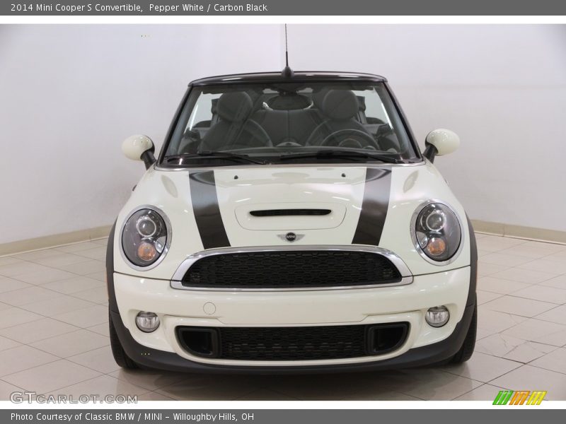 Pepper White / Carbon Black 2014 Mini Cooper S Convertible