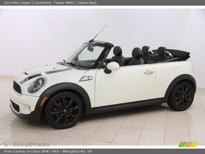 Pepper White / Carbon Black 2014 Mini Cooper S Convertible