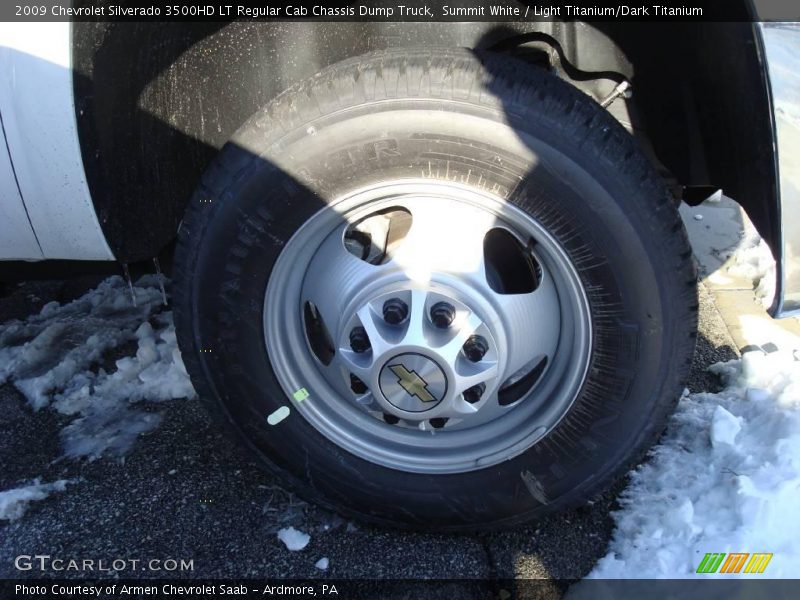 Summit White / Light Titanium/Dark Titanium 2009 Chevrolet Silverado 3500HD LT Regular Cab Chassis Dump Truck