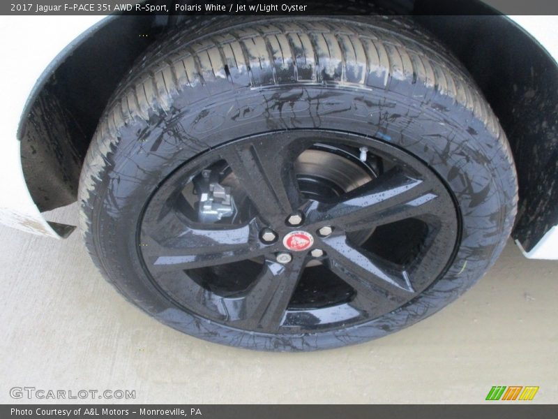 Polaris White / Jet w/Light Oyster 2017 Jaguar F-PACE 35t AWD R-Sport