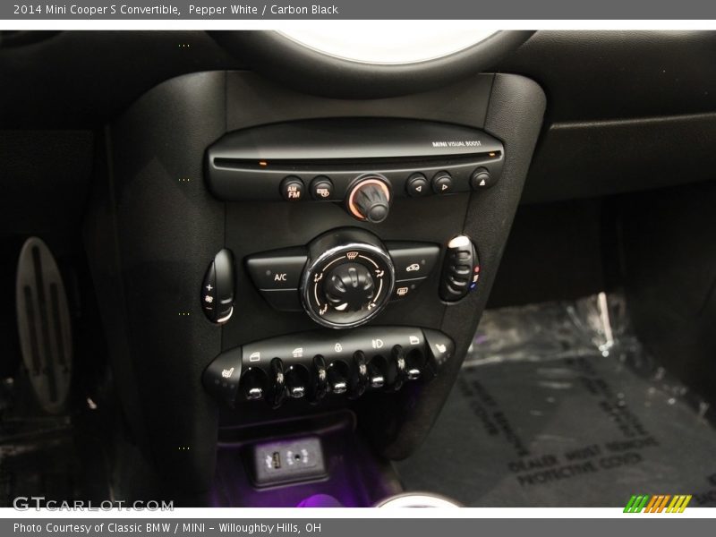Pepper White / Carbon Black 2014 Mini Cooper S Convertible