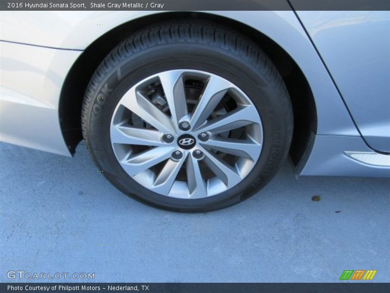 Shale Gray Metallic / Gray 2016 Hyundai Sonata Sport