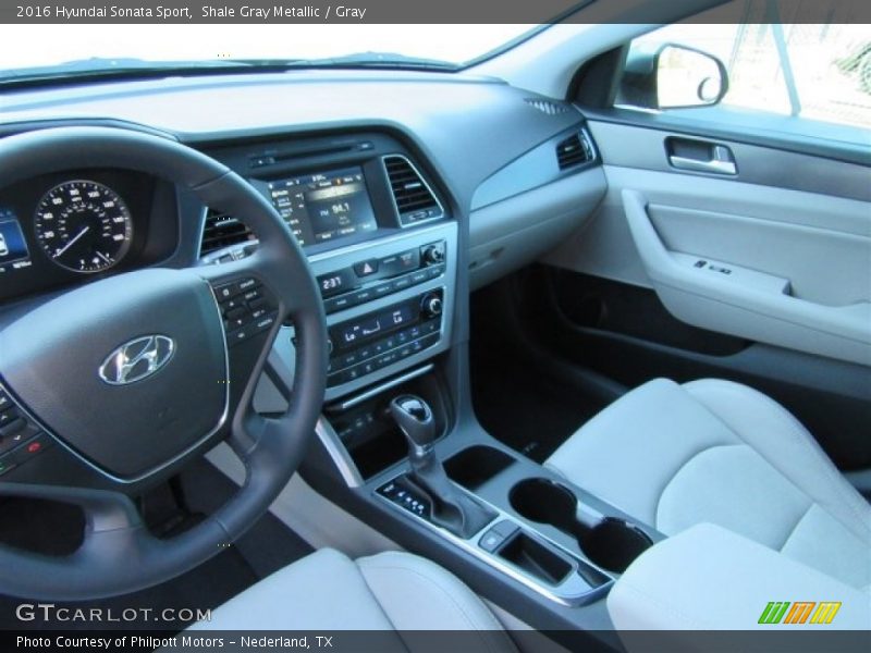 Shale Gray Metallic / Gray 2016 Hyundai Sonata Sport