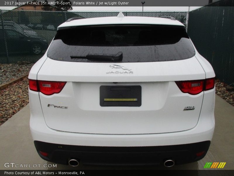 Polaris White / Jet w/Light Oyster 2017 Jaguar F-PACE 35t AWD R-Sport