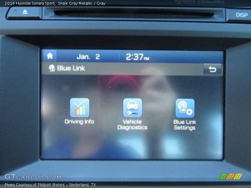 Shale Gray Metallic / Gray 2016 Hyundai Sonata Sport