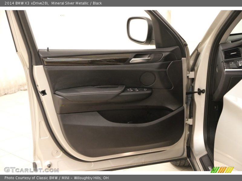 Mineral Silver Metallic / Black 2014 BMW X3 xDrive28i