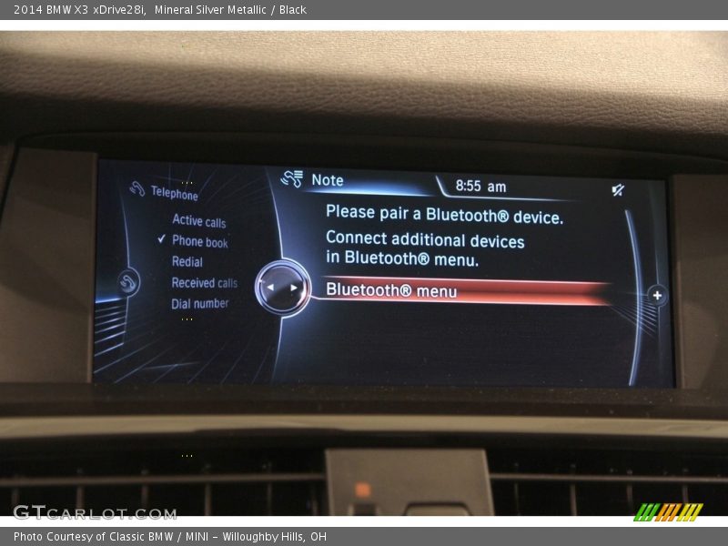 Mineral Silver Metallic / Black 2014 BMW X3 xDrive28i