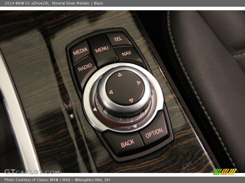 Mineral Silver Metallic / Black 2014 BMW X3 xDrive28i