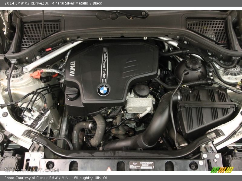 Mineral Silver Metallic / Black 2014 BMW X3 xDrive28i