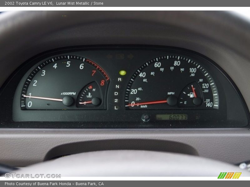 Lunar Mist Metallic / Stone 2002 Toyota Camry LE V6