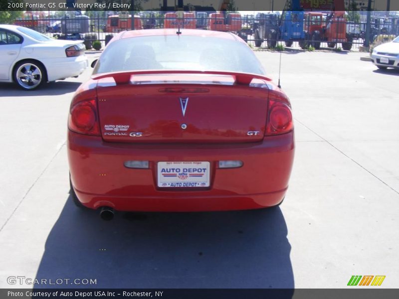 Victory Red / Ebony 2008 Pontiac G5 GT
