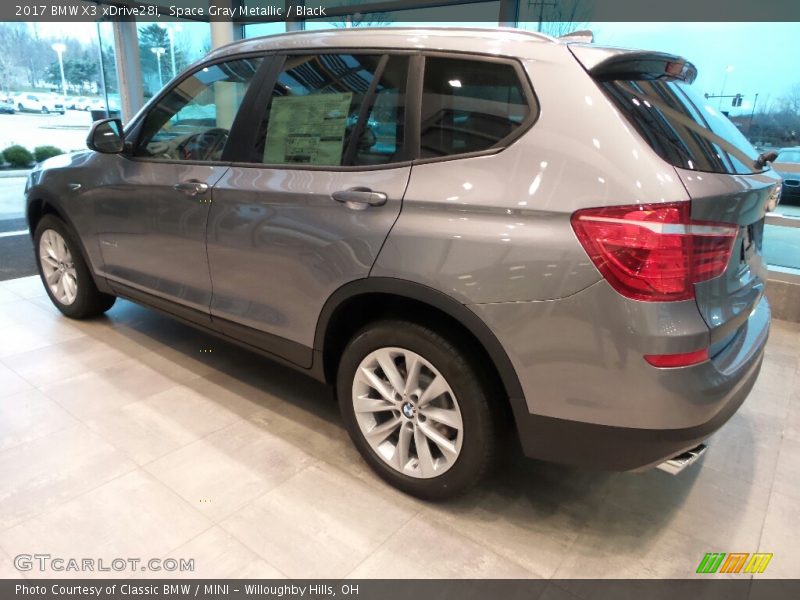 Space Gray Metallic / Black 2017 BMW X3 xDrive28i