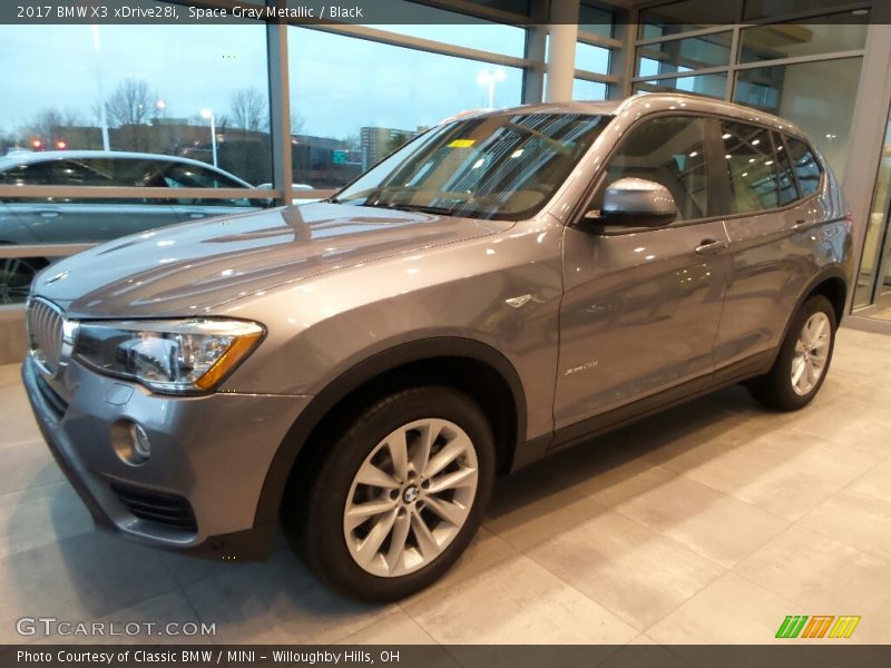 Space Gray Metallic / Black 2017 BMW X3 xDrive28i