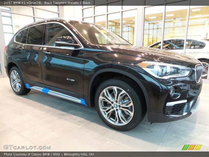 Black Sapphire Metallic / Black 2017 BMW X1 xDrive28i