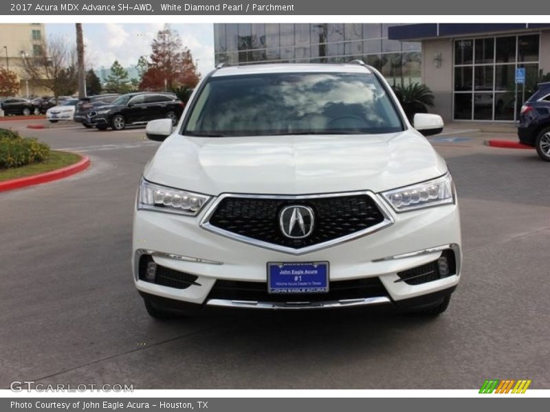 White Diamond Pearl / Parchment 2017 Acura MDX Advance SH-AWD