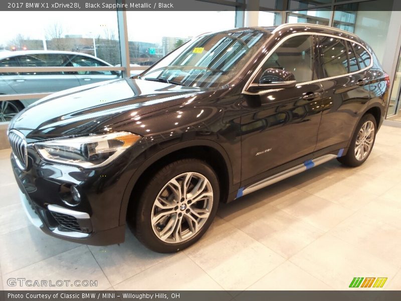 Black Sapphire Metallic / Black 2017 BMW X1 xDrive28i