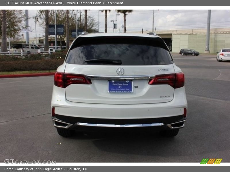 White Diamond Pearl / Parchment 2017 Acura MDX Advance SH-AWD
