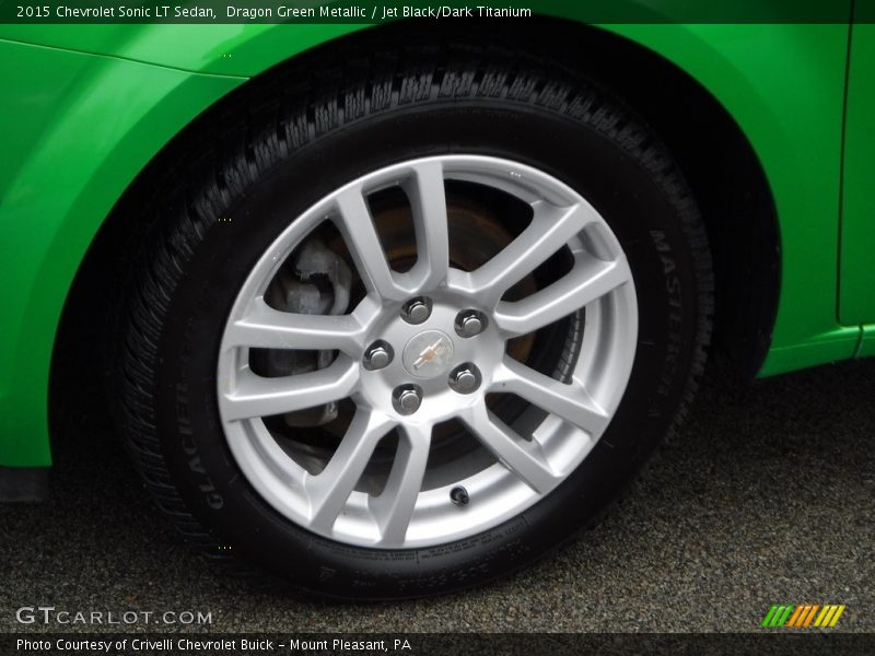 Dragon Green Metallic / Jet Black/Dark Titanium 2015 Chevrolet Sonic LT Sedan