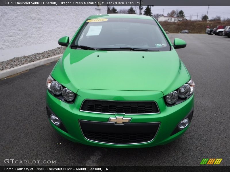 Dragon Green Metallic / Jet Black/Dark Titanium 2015 Chevrolet Sonic LT Sedan