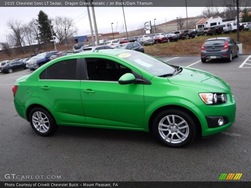 Dragon Green Metallic / Jet Black/Dark Titanium 2015 Chevrolet Sonic LT Sedan